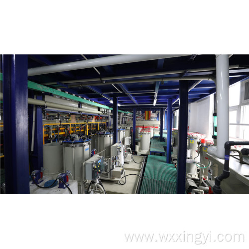 Electroplating line filter equipment